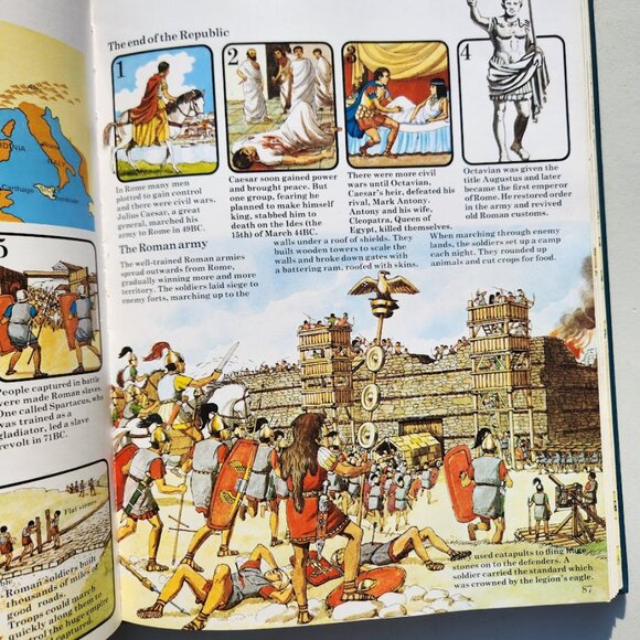 The Usborne Book of World History Hardcover Book Textbook Homeschooling Curricul - Picture 9 of 16